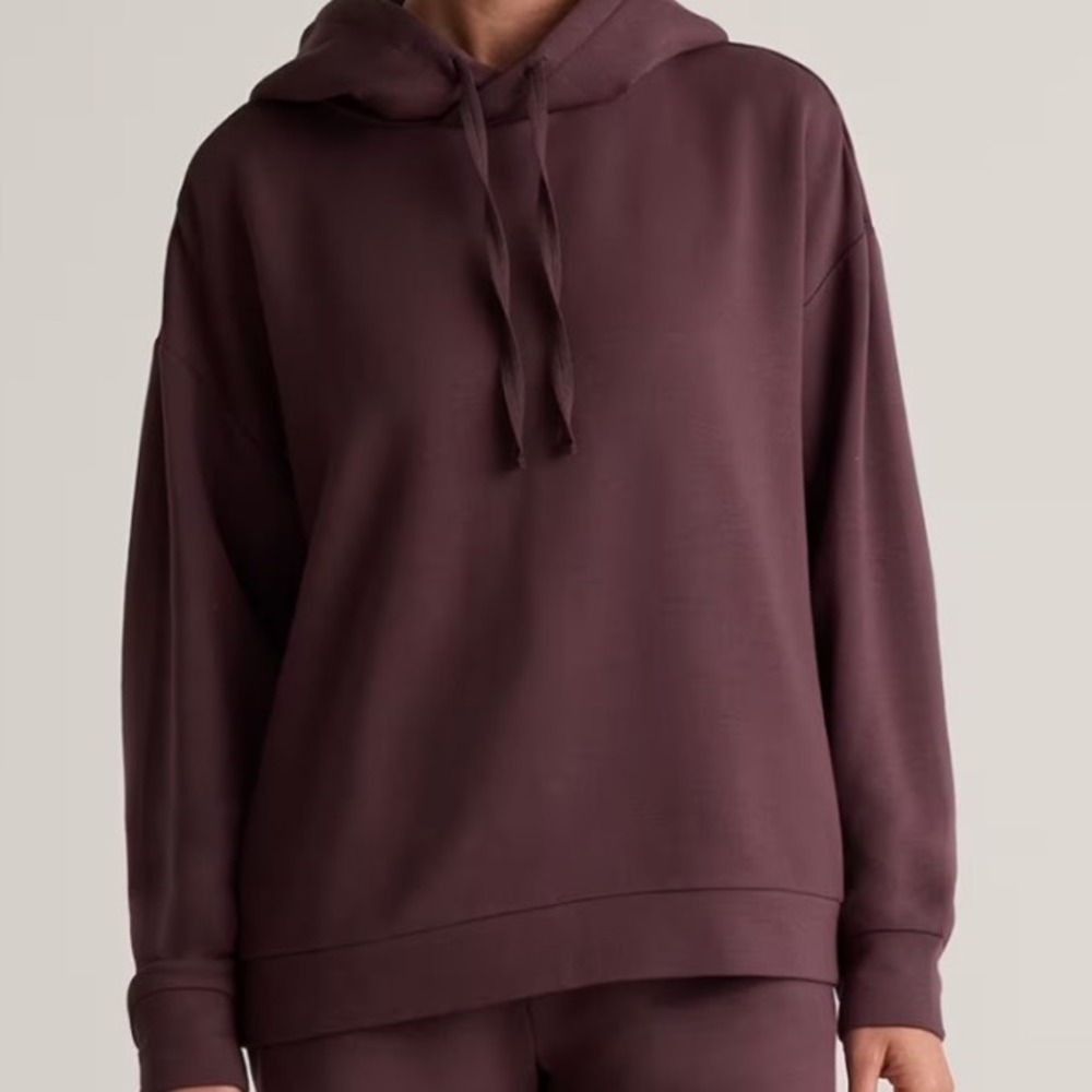 Quince SuperSoft Fleece Pullover Hoodie Dried Fig Purple XL LB78545-YATRC0006